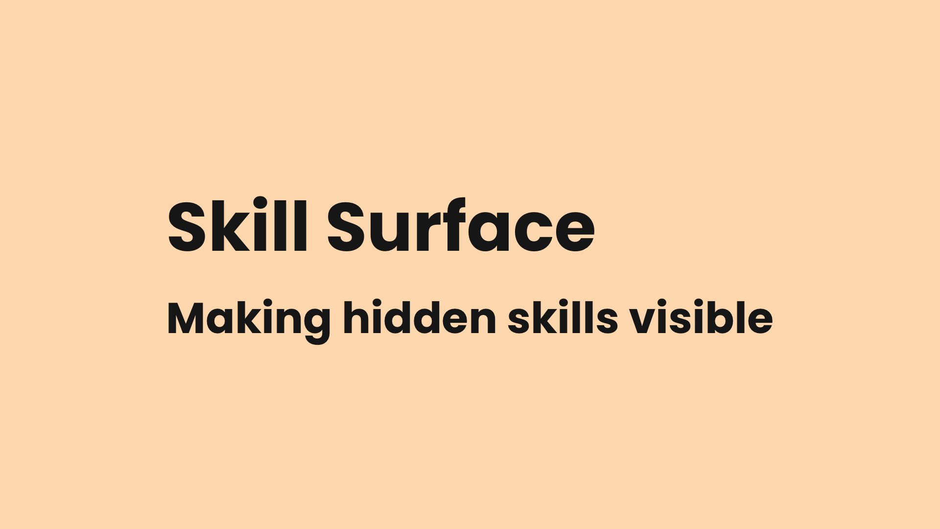 Skill Surface